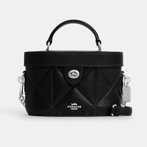 NWT COACH Kay Crossbody With Puffy Diamond Quilting Leather Black